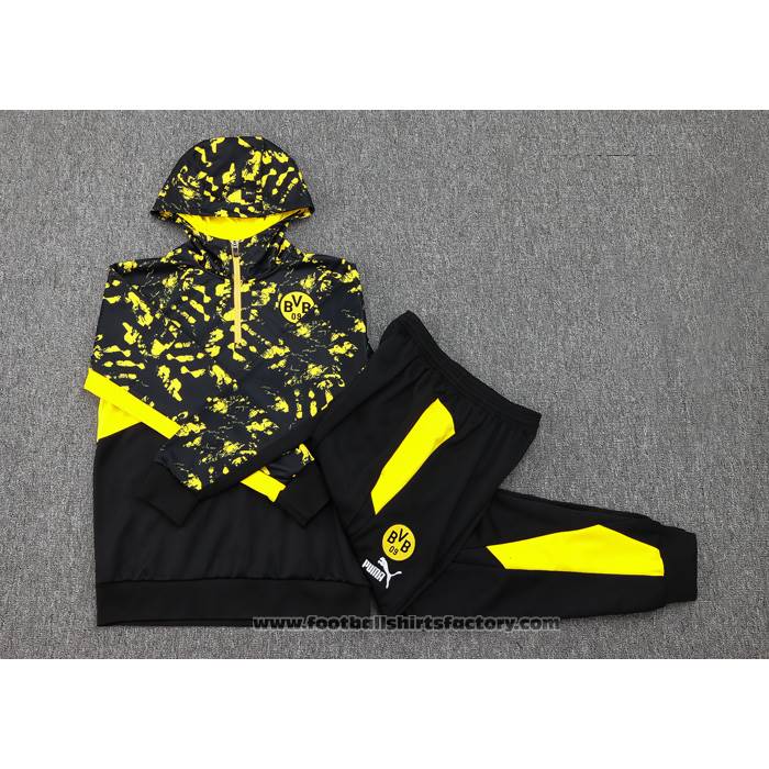 Sweatshirt Tracksuit Borussia Dortmund 2023-2024 Black and Yellow